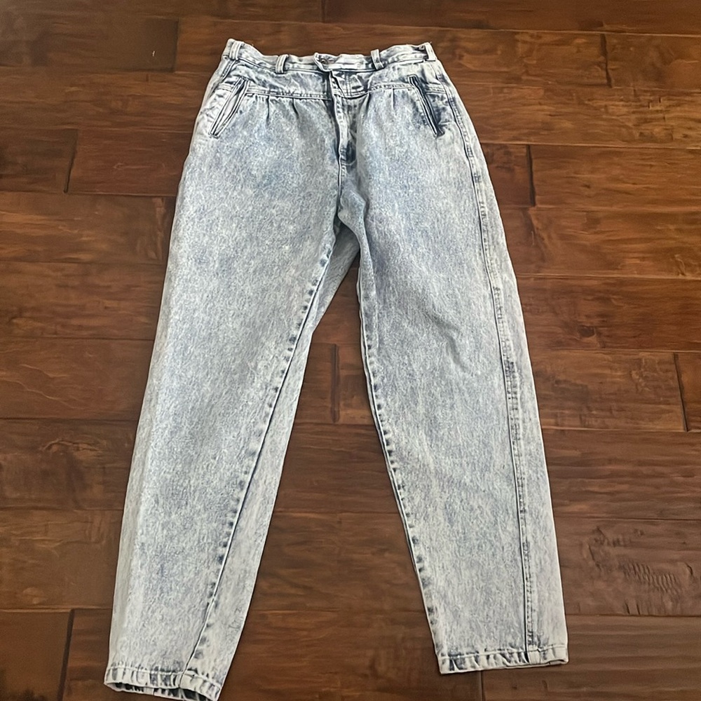 80s acid wash stone wash PS Gitano brand pants jeans denim